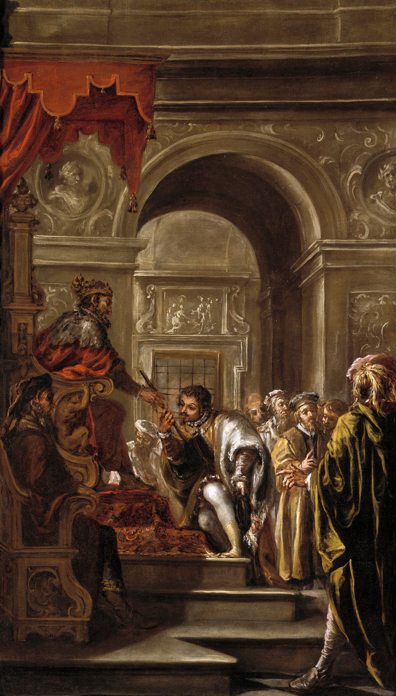Saint Ambroise nommé gouverneur de Ligurie et d'Émilie - Juan de Valdés Leal