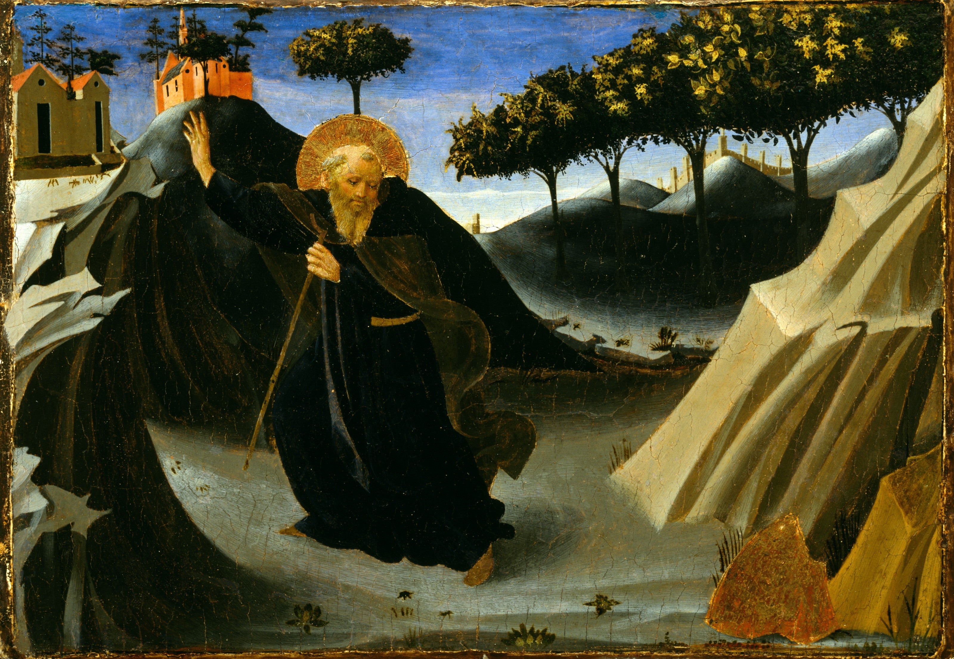 Saint Antoine Abbé évitant la messe d'or - Fra Angelico
