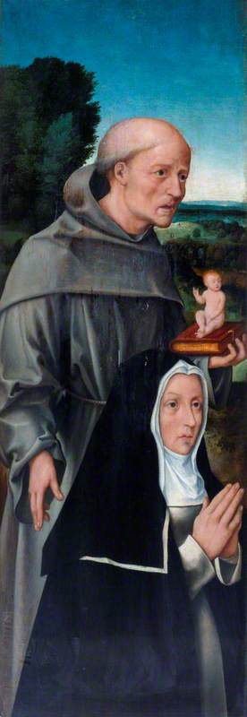 Saint Antoine de Padoue avec une religieuse - Gérard David