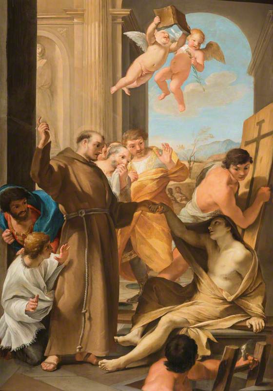 Saint Antoine de Padoue ressuscitant un mort - Andrea Sacchi