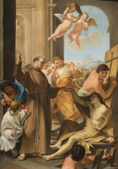 Saint Antoine l’Abbé ressuscitant un mort - Andrea Sacchi - Alpha Reproduction