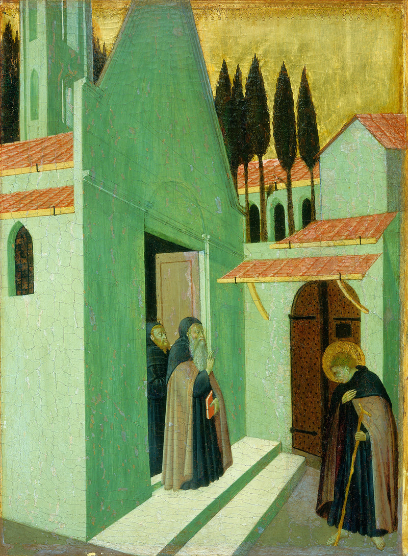 Saint Antoine quitte son monastère - Master of the Osservanza