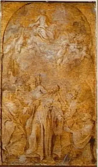 Saint Augustin contemplant la Trinité - Antoine van Dyck