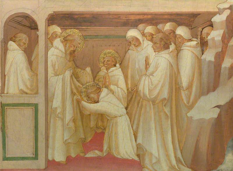 Saint Benoît admettant des saints dans l'Ordre - Lorenzo Monaco