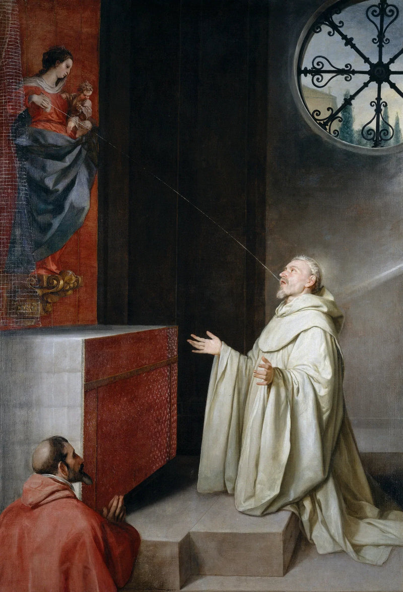 Saint Bernard et la Vierge - Alonso Cano