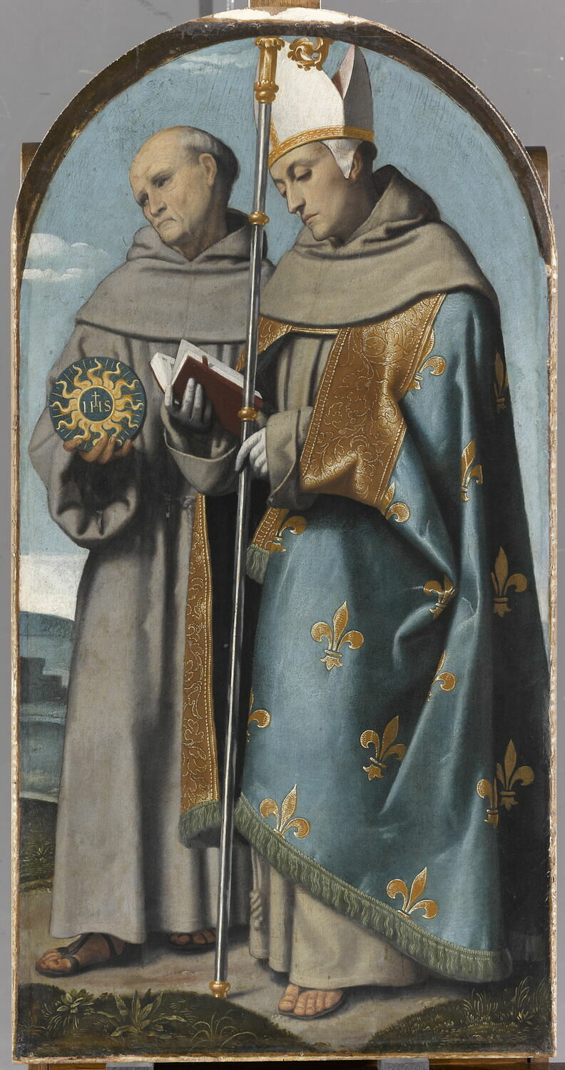 Saint Bernardin de Sienne et Saint Louis de Toulouse - Alessandro Bonvicino