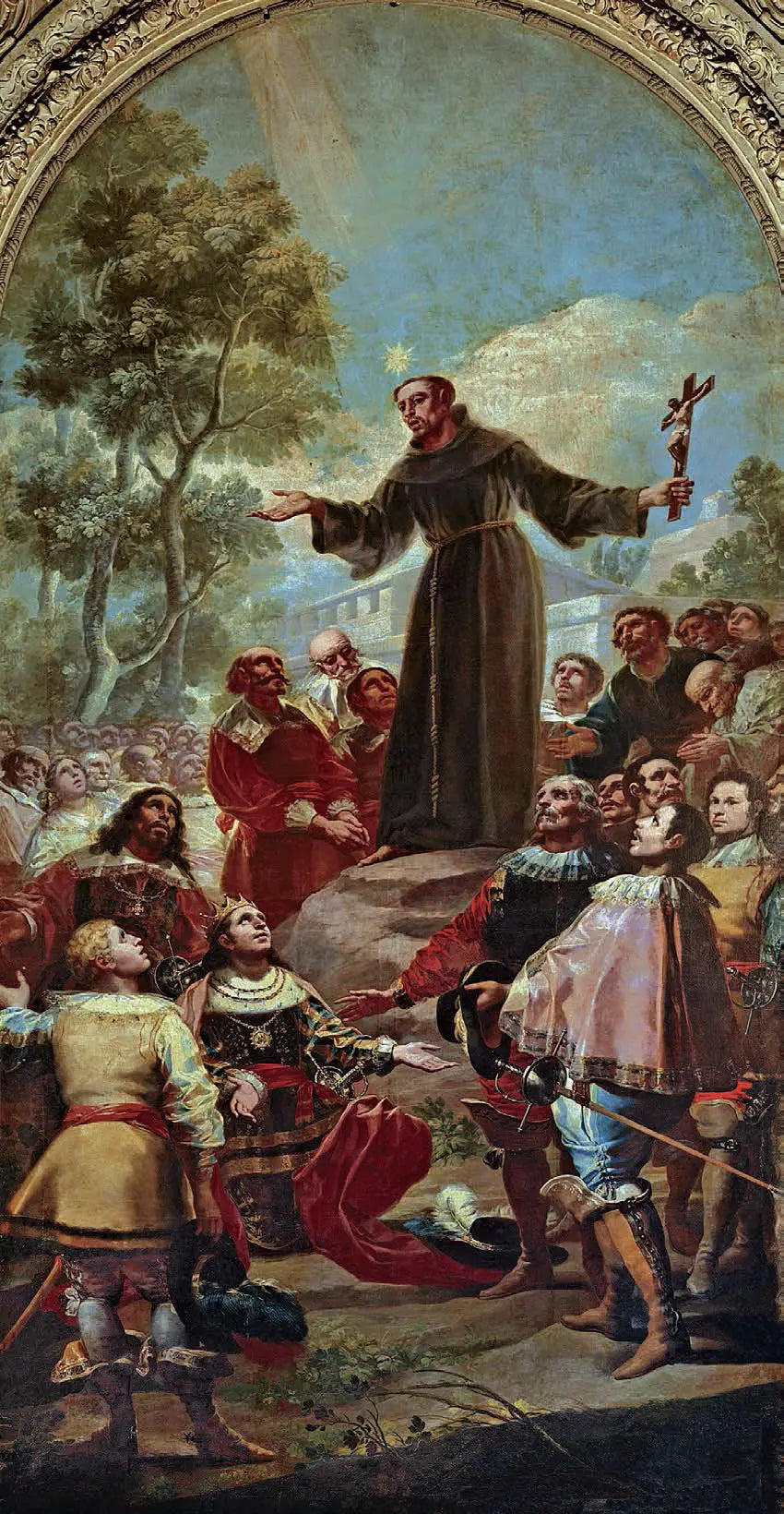 Saint Bernardin de Sienne prêchant devant Alphonse V d'Aragon - Francisco de Goya