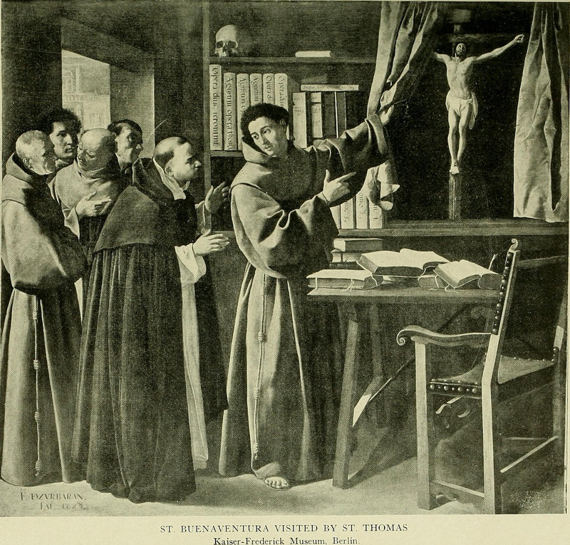Saint Bonaventure et saint Thomas d'Aquin devant le Crucifix - Francisco de Zurbarán
