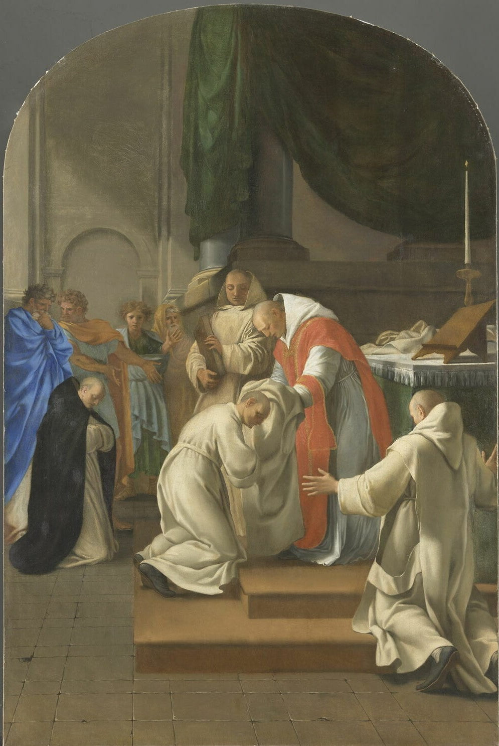 Saint Bruno donne l’habit à plusieurs personnes - Eustache Le Sueur - Alpha Reproduction