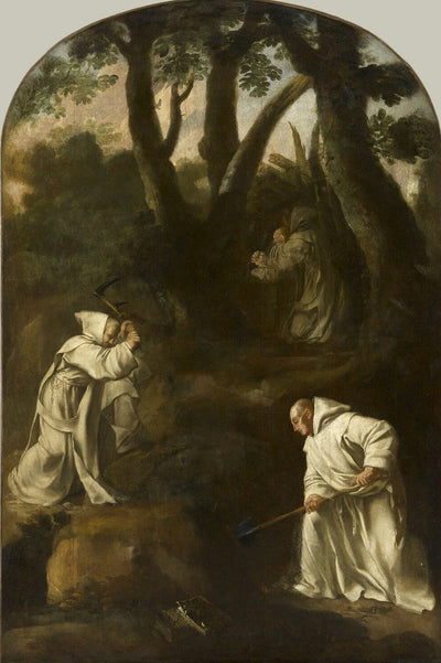 Saint Bruno en prière dans son oratoire - Eustache Le Sueur - Alpha Reproduction