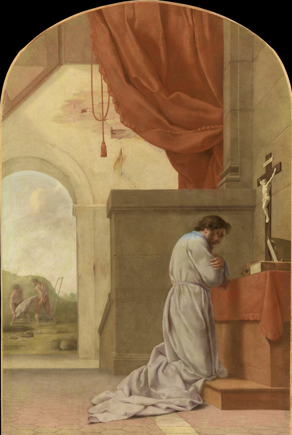 Saint Bruno en prière - Eustache Le Sueur - Alpha Reproduction