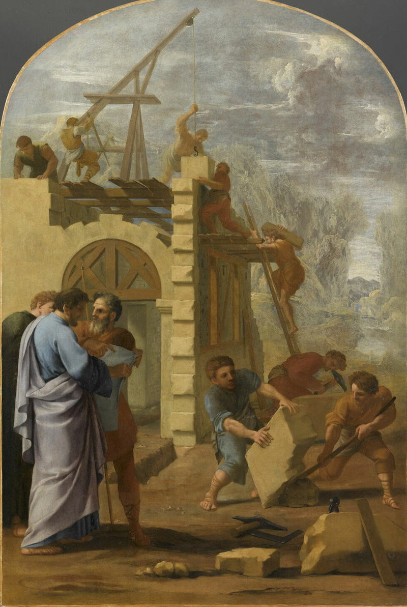 Saint Bruno fait construire le monastère - Eustache Le Sueur