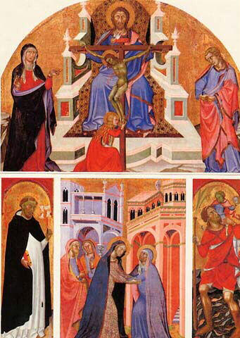 Saint Christophe (retable de la Trinité) - Bartolo di Fredi
