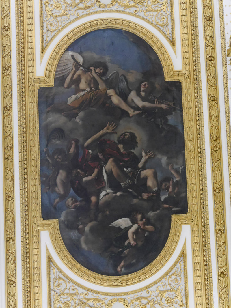 Saint Chrysogone porté au ciel par les anges - Guercino