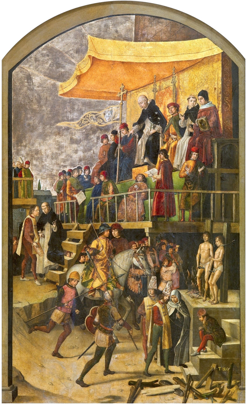Saint Dominique présidant un autodafé - Pedro Berruguete