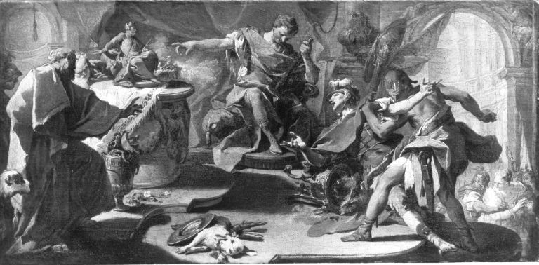 Saint Eustache refuse l'idolâtrie - Giovanni Battista Pittoni