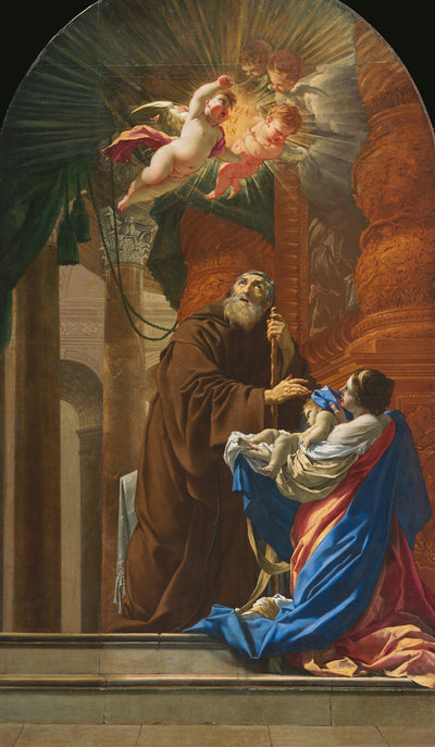 Saint François de Paule ressuscitant l’enfant de sa sœur - Simon Vouet - Alpha Reproduction
