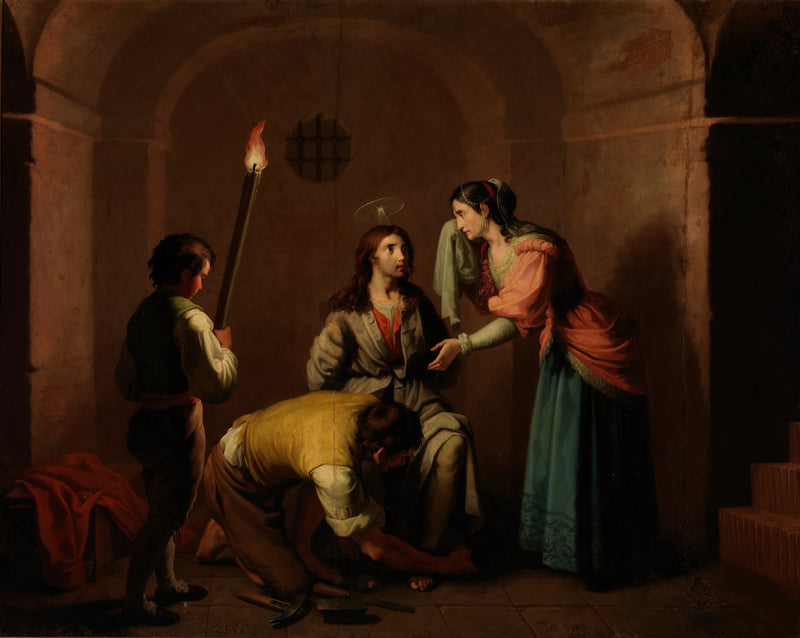 Saint François en prison - Zacarías González Velázquez