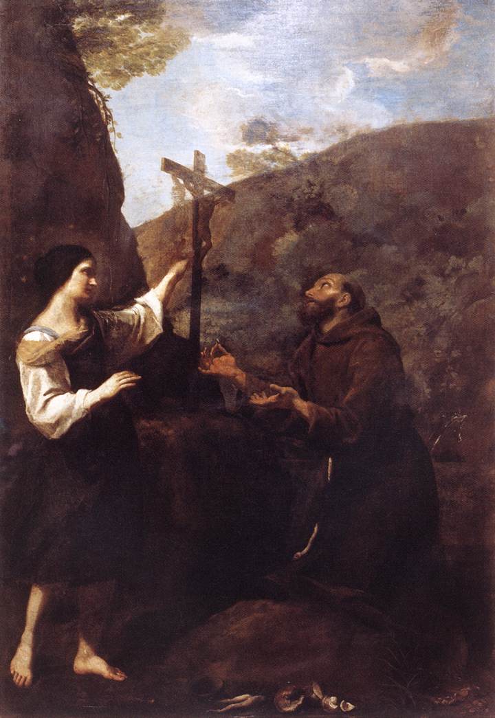 Saint François épouse la pauvreté - Andrea Sacchi