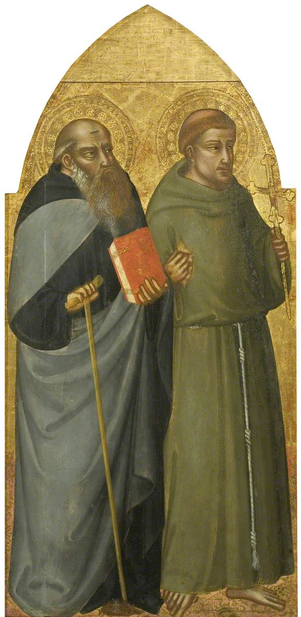 Saint François et Saint Antoine Abbé - Bicci di Lorenzo