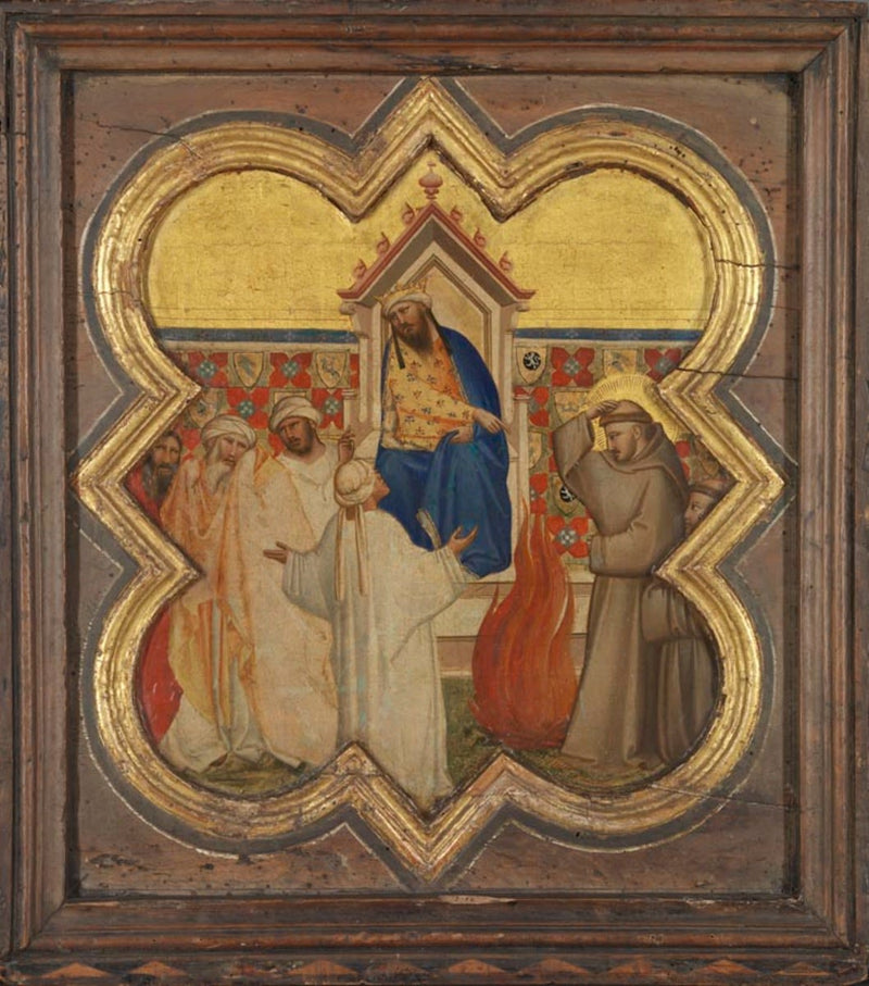 Saint François et l'épreuve du feu devant le sultan - Taddeo Gaddi
