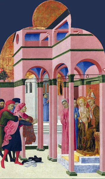 Saint François renonce à son père terrestre - Stefano di Giovanni (Sassetta)