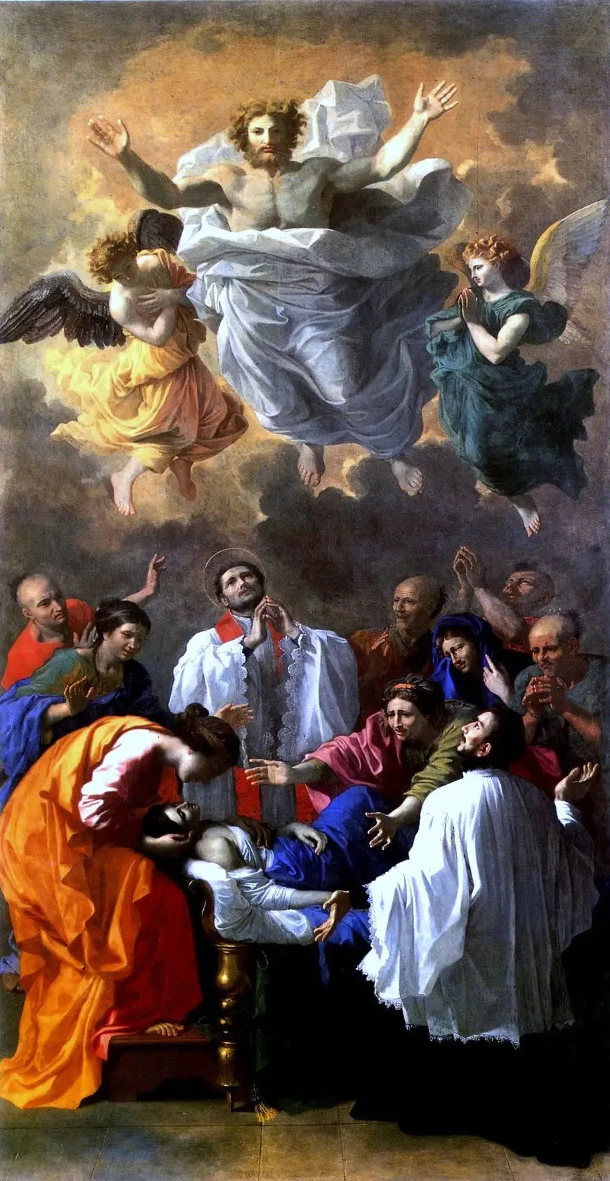 Saint François-Xavier rappelant à la vie la fille d'un habitant de Cangoxima, au Japon - Nicolas Poussin