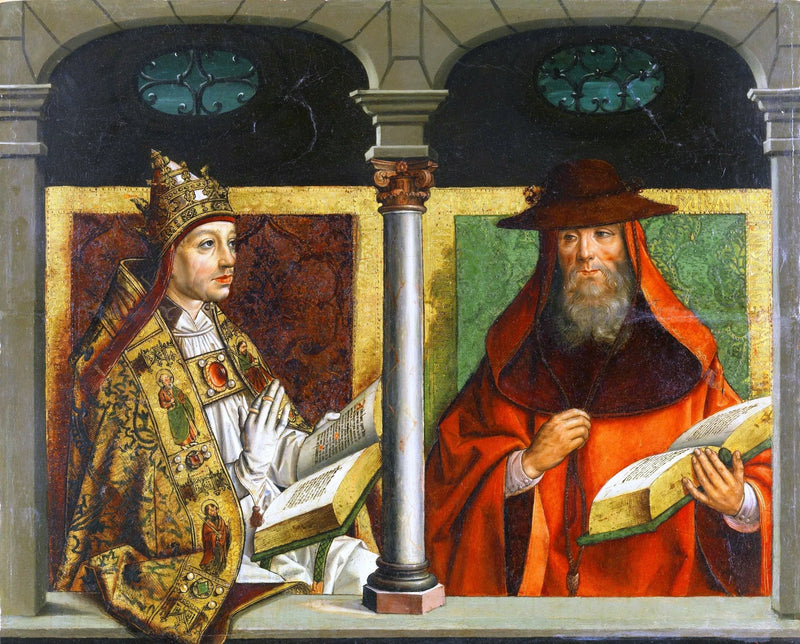 Saint Grégoire le Grand et Saint Jérôme - Pedro Berruguete