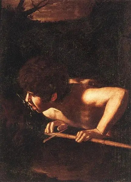 Saint Jean-Baptiste à la fontaine - Le Caravage