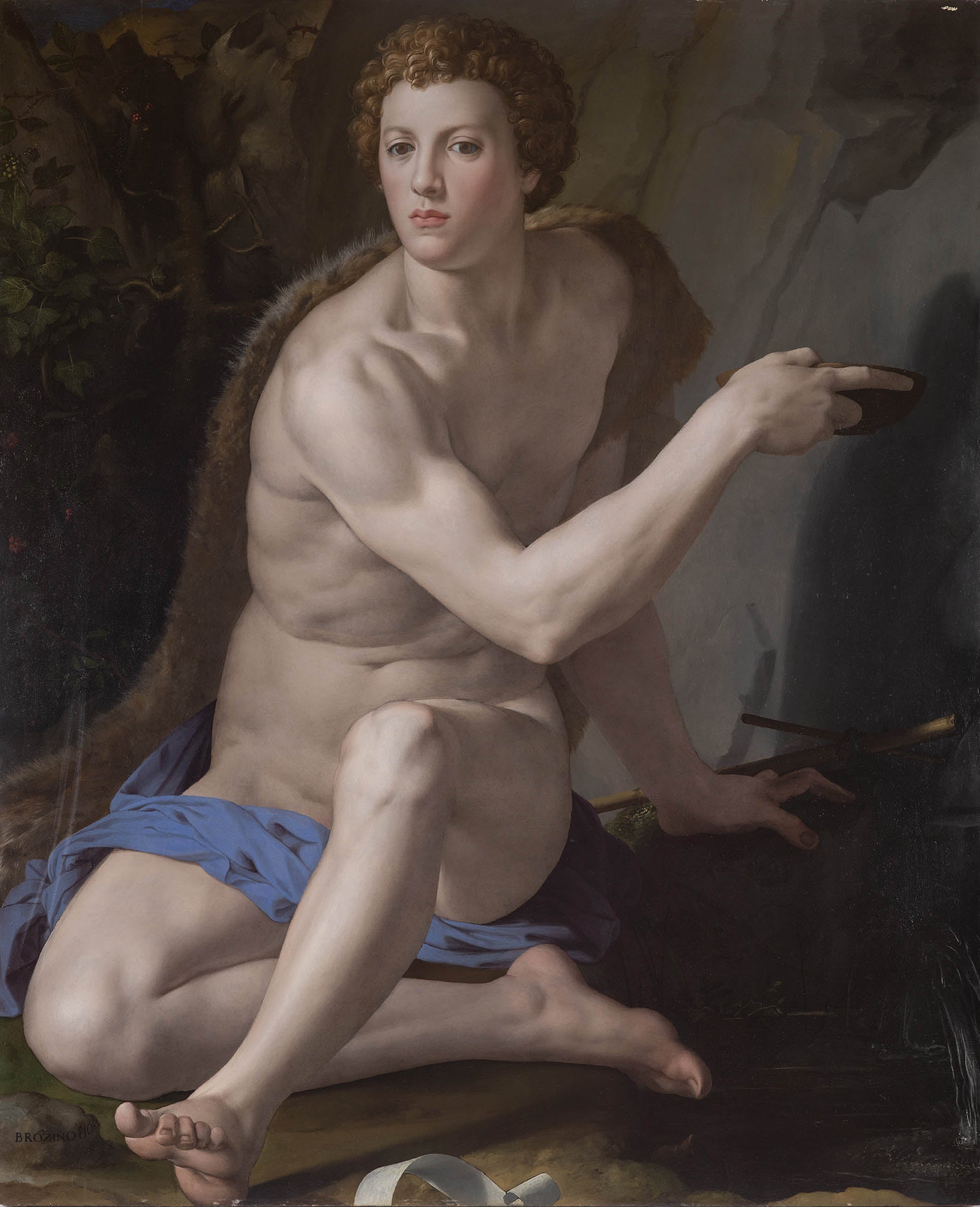 Saint Jean-Baptiste - Bronzino image 1 copie peinte à la main à l’huile