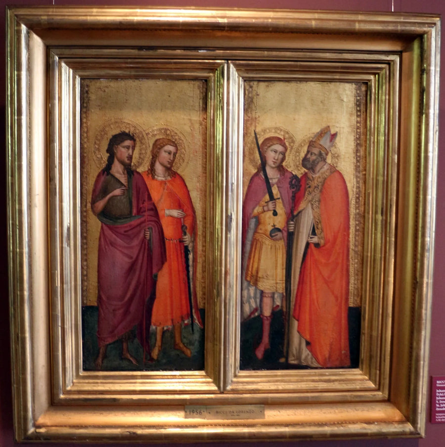 Saint Jean-Baptiste et les saints Julien, Zénobe et Michel - Bicci di Lorenzo