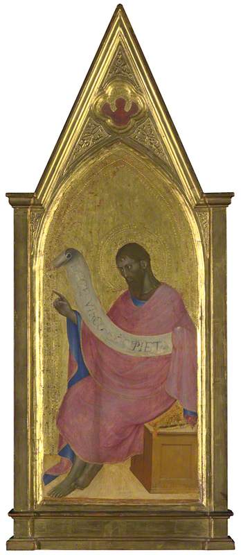 Saint Jean-Baptiste: Panneau du pinacle droit - Giovanni da Milano - Alpha Reproduction