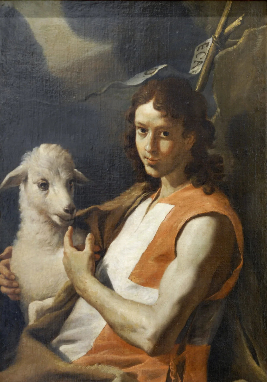Saint Jean-Baptiste portant le tabard rouge de l'Ordre de Saint-Jean - Mattia Preti