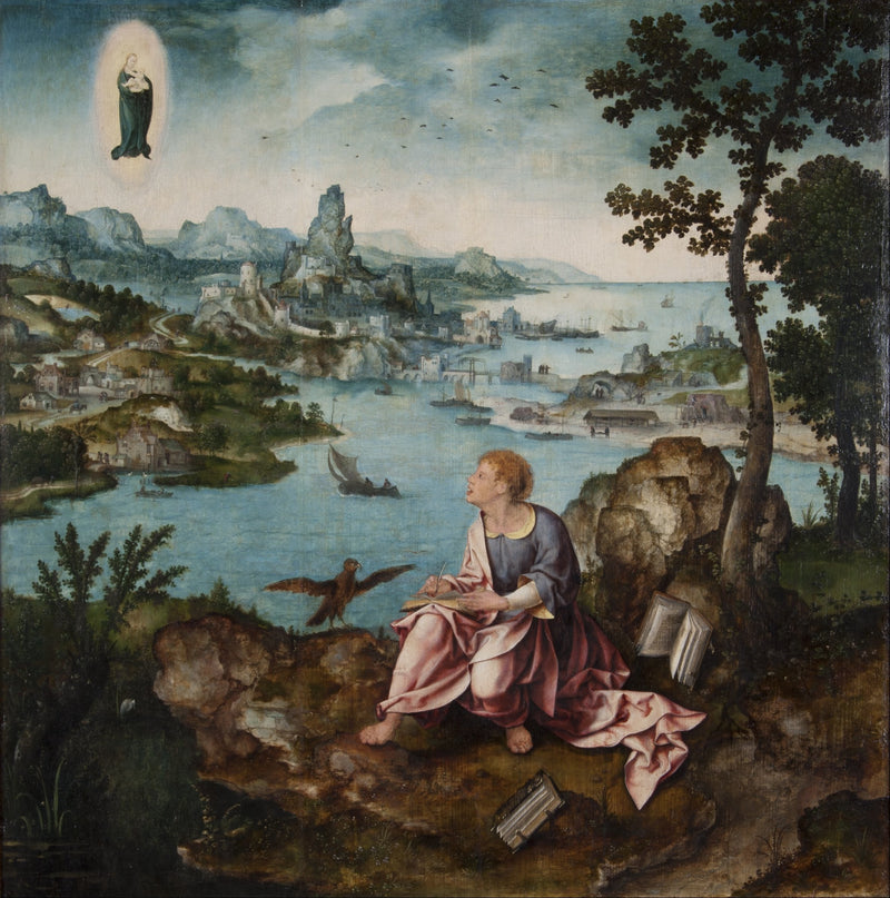 Saint Jean l'Évangéliste à Patmos - Joos van Cleve
