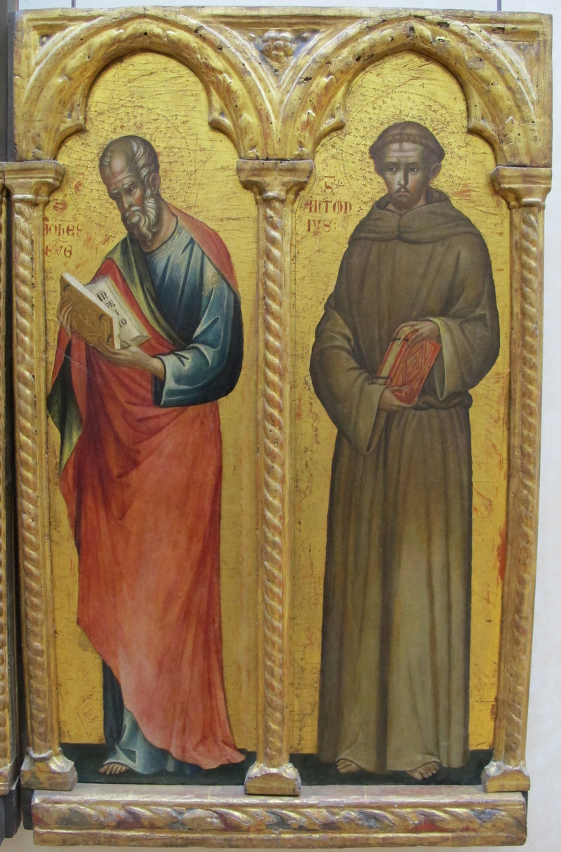 Saint Jean l'Evangéliste et saint Antoine de Padoue - Paolo Veneziano