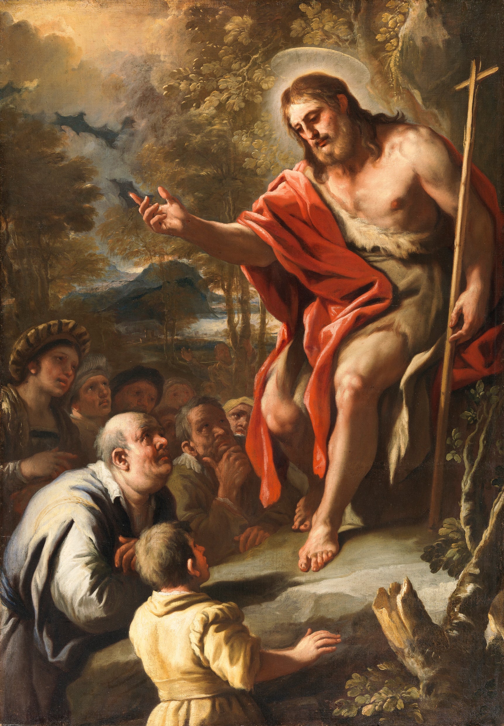 Saint Jean prêchant dans le désert - Luca Giordano
