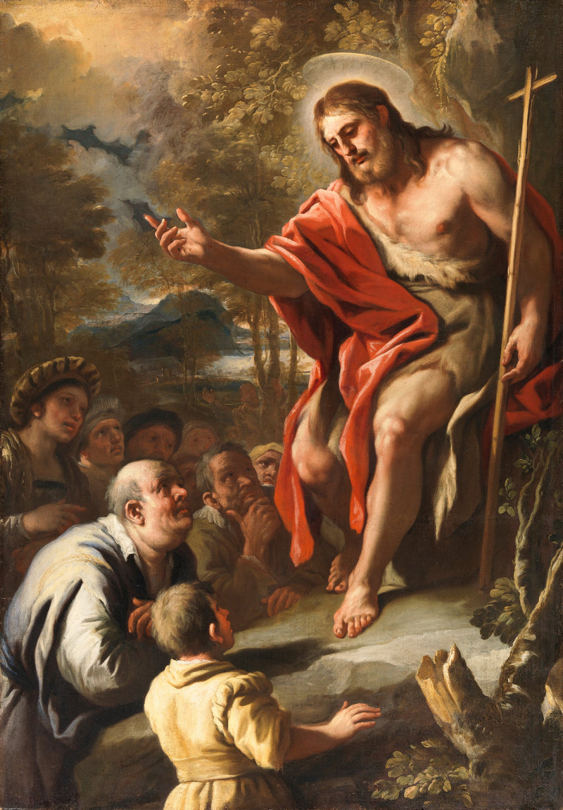 Saint Jean prêchant dans le désert - Luca Giordano