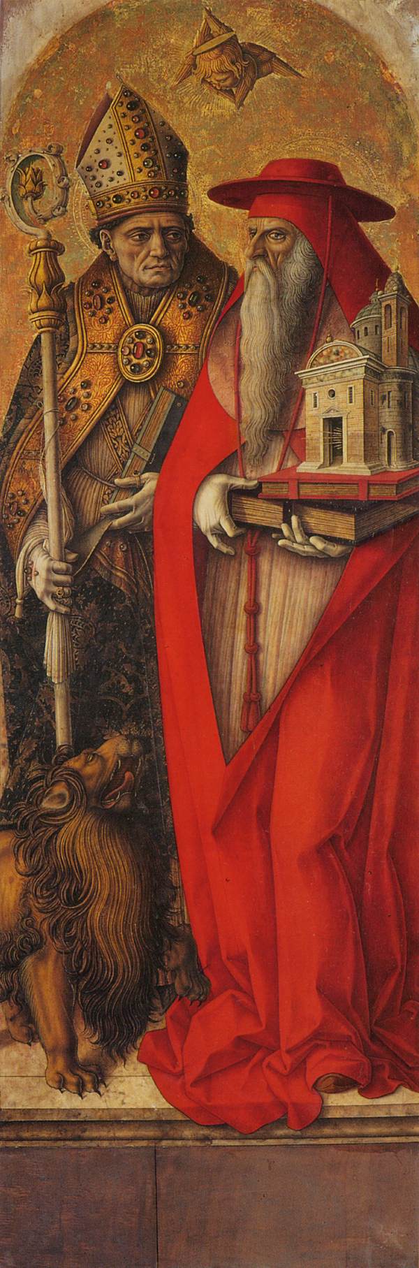 Saint Jérôme et Saint Augustin - Carlo Crivelli