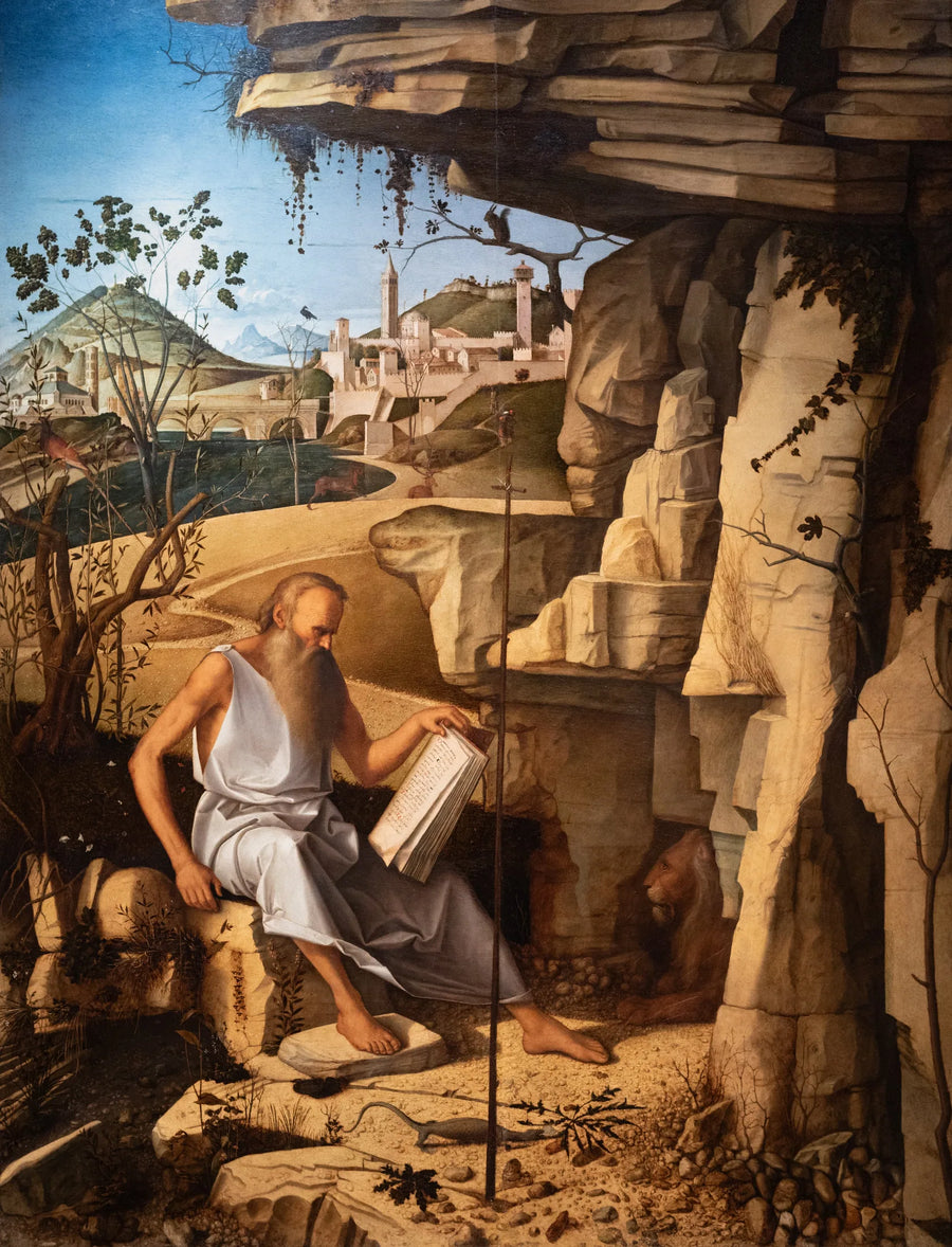 Saint Jérôme lisant dans le désert - Giovanni Bellini