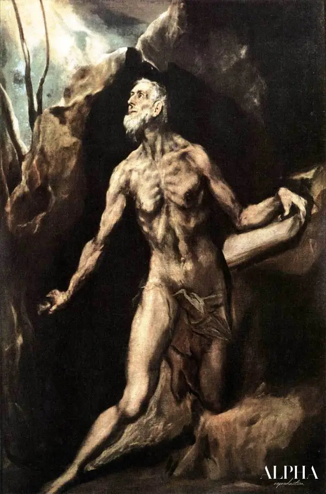 St. Jerome Penitent - El Greco - Reproductions de tableaux et peintures haut de gamme