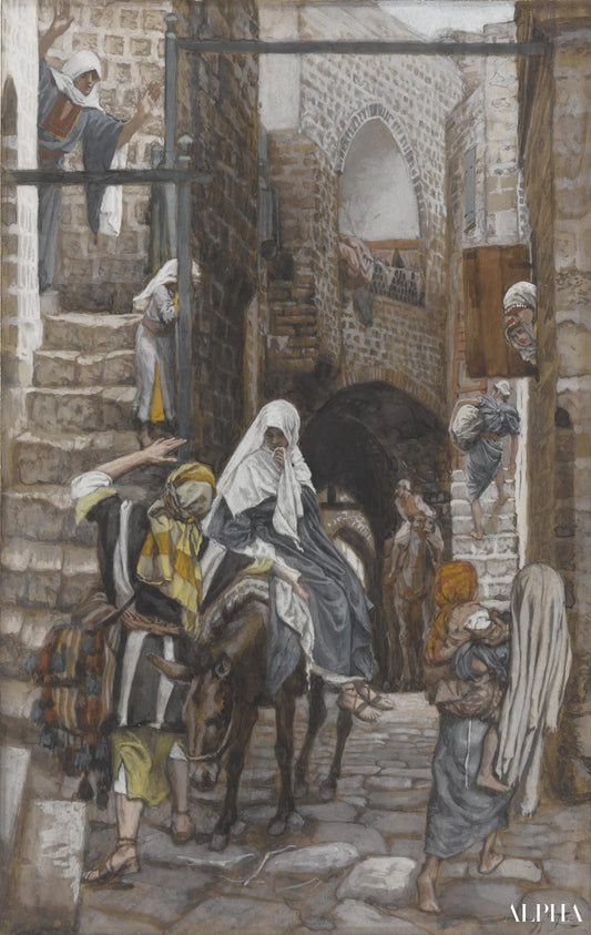 Saint Joseph cherche un gîte à Bethléem - James Tissot - Reproductions de tableaux et peintures haut de gamme