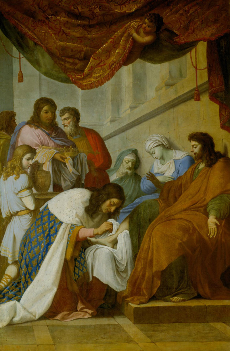 Saint Louis soignant les malades - Eustache Le Sueur