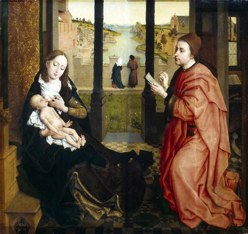 Saint Luc dessinant la Vierge - Rogier van der Weyden