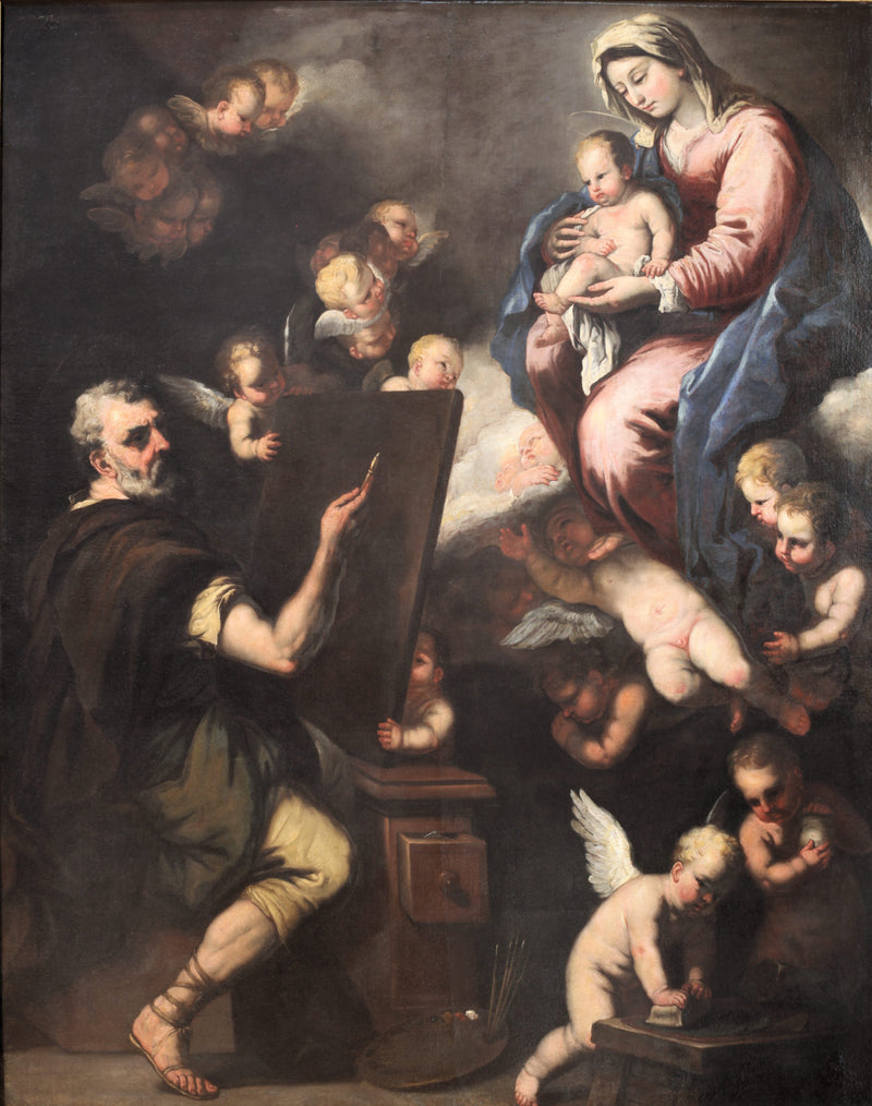 Saint Luc peignant la Vierge - Luca Giordano