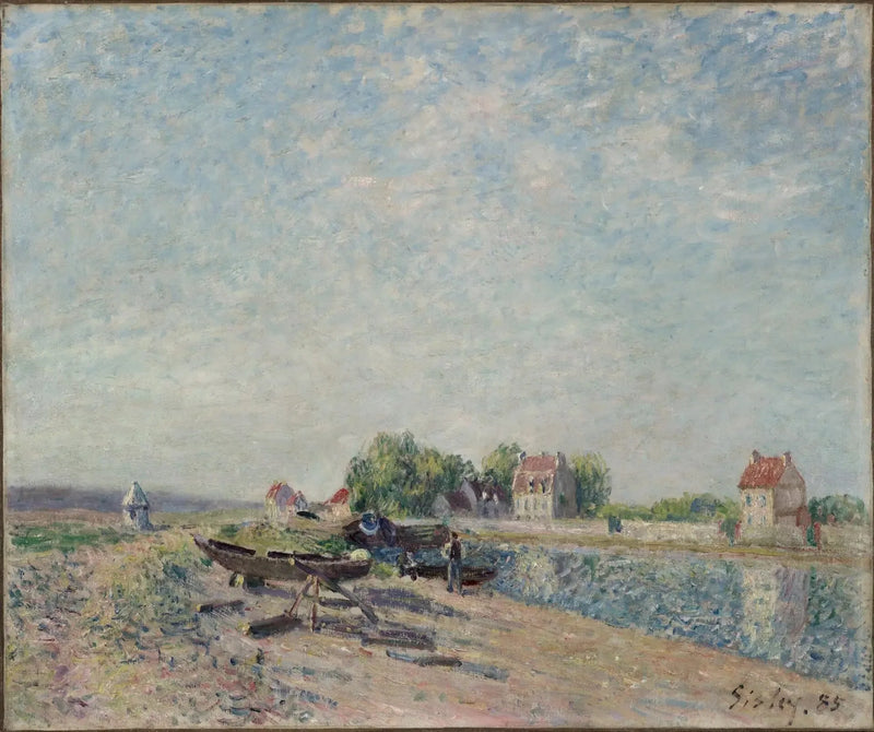 Saint-Mammès, canal du Loing - Alfred Sisley