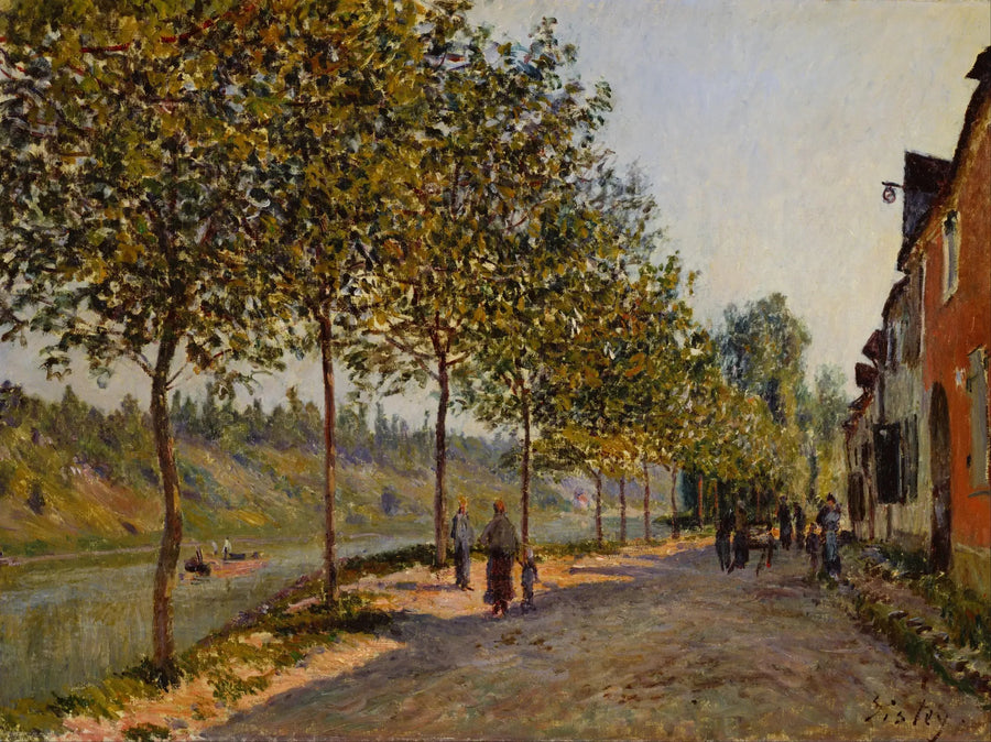 Saint-Mammès et les coteaux de la Celle, matin de juin - Alfred Sisley