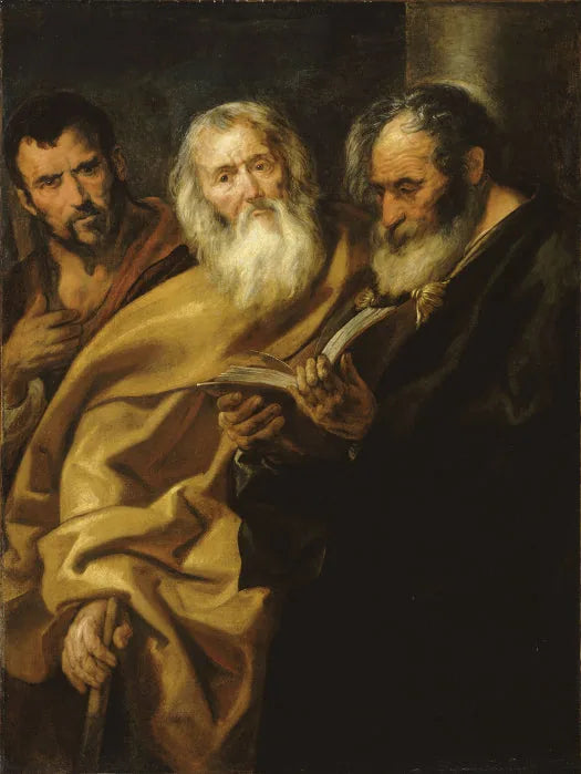 Saint Mathieu et deux apôtres - Jacob Jordaens image 1 reproduction artisanale de tableau