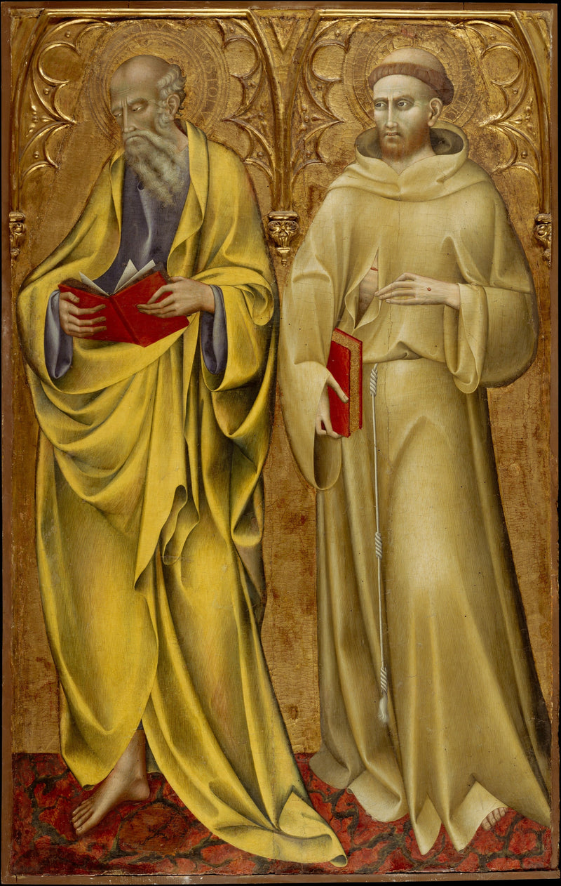 Saint Matthieu et Saint François - Giovanni di Paolo