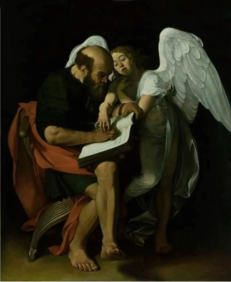 Saint Matthieu et l'Ange - Le Caravage