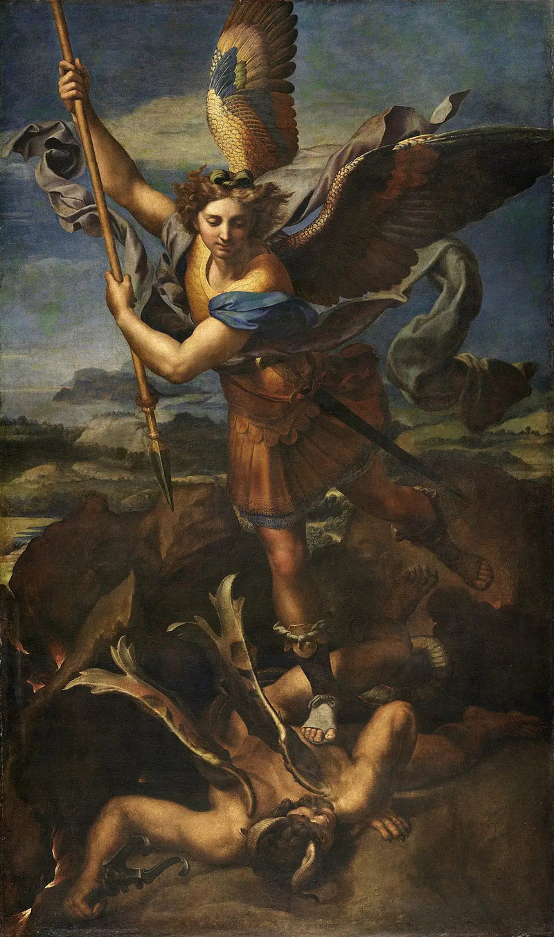 Saint Michel terrassant le démon - Raphaël Sanzio